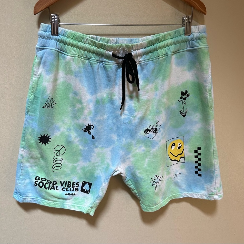 Brooklyn Cloth Mfg Co~ Men’s Tie Dye Cotton Graphic Knit Short in size XL